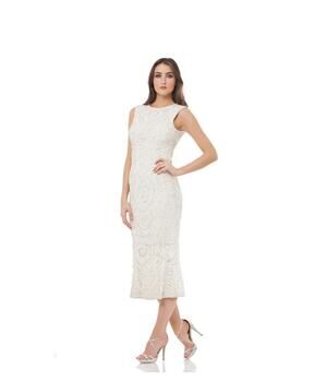 JS Collection Soutache Embroidered Dress Size 14